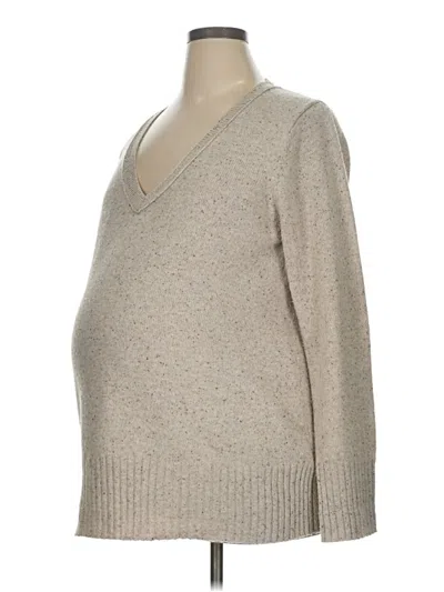 Pre-owned Old Navy - Maternity Pullover Sweater In Brown