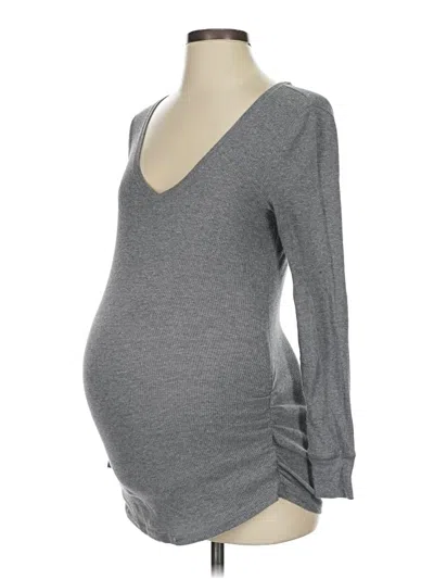 Pre-owned Old Navy - Maternity Pullover Sweater In Gray
