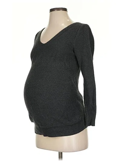 Pre-owned Old Navy - Maternity Pullover Sweater In Gray