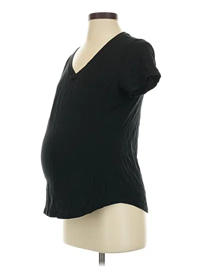 Pre-owned Old Navy - Maternity Short Sleeve T-shirt In Black