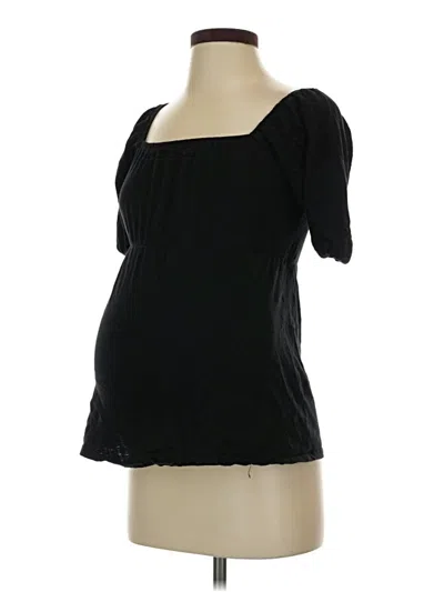 Pre-owned Old Navy - Maternity Short Sleeve T-shirt In Black