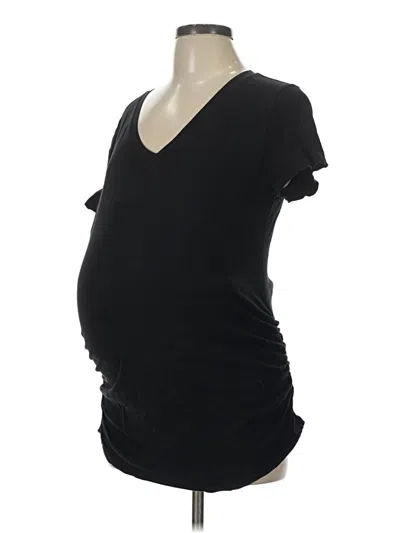Pre-owned Old Navy - Maternity Short Sleeve T-shirt In Black