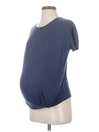 Pre-owned Old Navy - Maternity Short Sleeve T-shirt In Blue