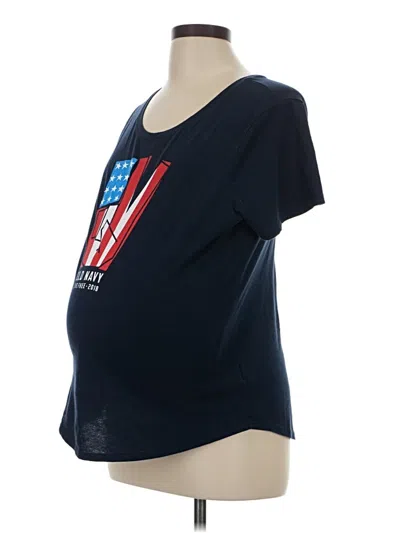 Pre-owned Old Navy - Maternity Short Sleeve T-shirt In Blue