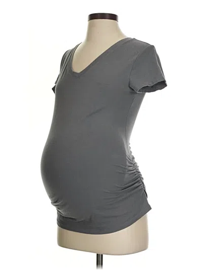 Pre-owned Old Navy - Maternity Short Sleeve T-shirt In Gray