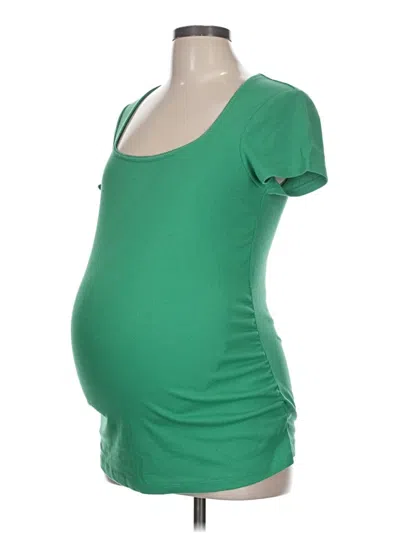 Pre-owned Old Navy - Maternity Short Sleeve T-shirt In Green