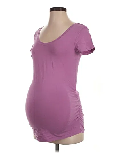 Pre-owned Old Navy - Maternity Short Sleeve T-shirt In Purple