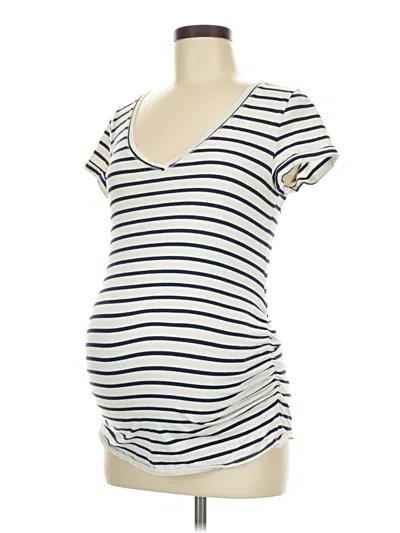 Pre-owned Old Navy - Maternity Short Sleeve T-shirt In White