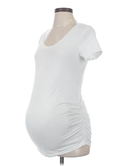 Pre-owned Old Navy - Maternity Short Sleeve T-shirt In White