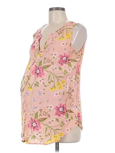 Pre-owned Old Navy - Maternity Sleeveless Blouse In Pink