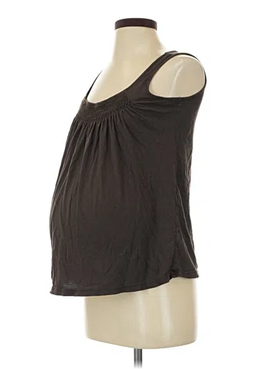 Pre-owned Old Navy - Maternity Sleeveless Top Brown Scoop Neck Tops
