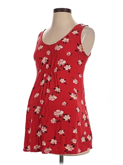 Pre-owned Old Navy - Maternity Sleeveless Top Red Sweetheart Neckline Tops