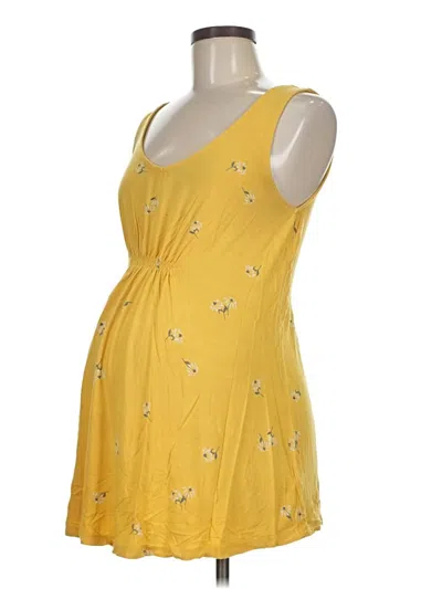 Pre-owned Old Navy - Maternity Sleeveless Top Yellow Sweetheart Neckline Tops