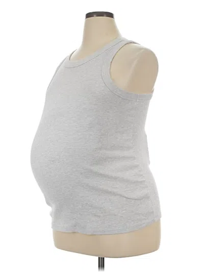 Pre-owned Old Navy - Maternity Sleeveless T-shirt In Gray