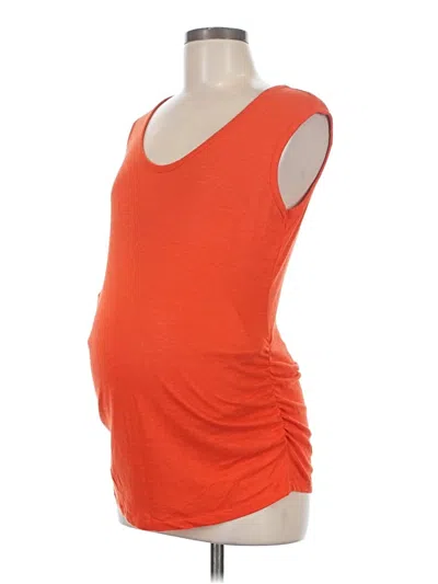 Pre-owned Old Navy - Maternity Sleeveless T-shirt In Orange