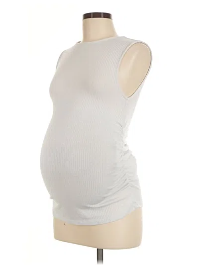 Pre-owned Old Navy - Maternity Sleeveless T-shirt In Silver
