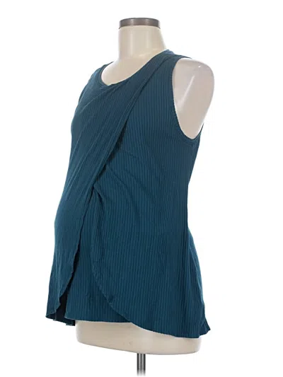 Pre-owned Old Navy - Maternity Sleeveless T-shirt In Teal