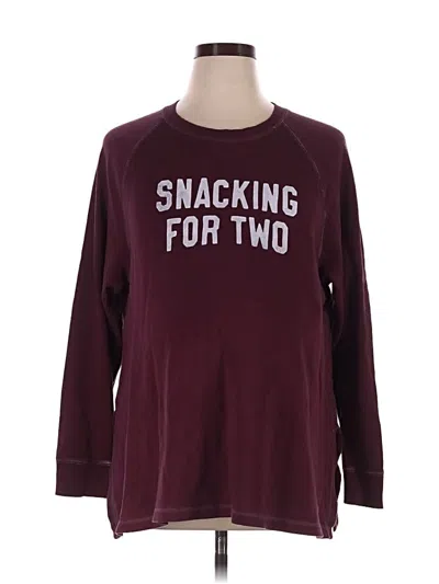 Pre-owned Old Navy - Maternity Sweatshirt In Burgundy