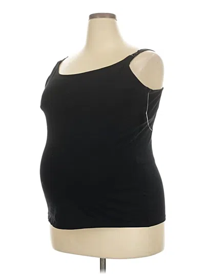 Pre-owned Old Navy - Maternity Tank Top Black One Shoulder Neckline Tops