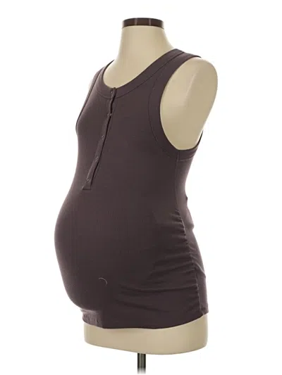 Pre-owned Old Navy - Maternity Tank Top Brown Strapless Neckline Tops