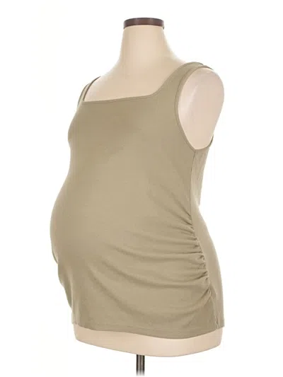 Pre-owned Old Navy - Maternity Tank Top Green Strapless Neckline Tops