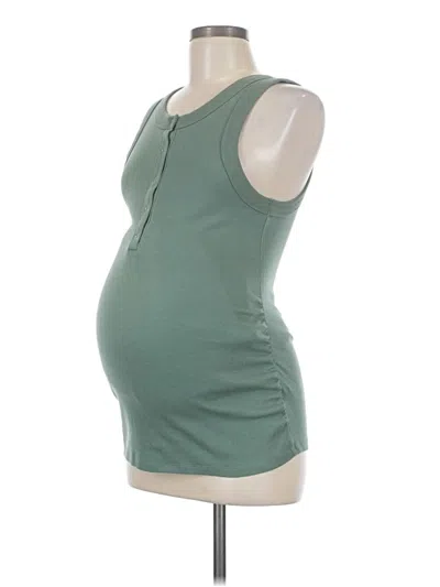 Pre-owned Old Navy - Maternity Tank Top Green Strapless Neckline Tops