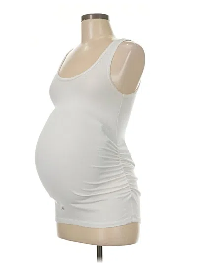 Pre-owned Old Navy - Maternity Tank Top Ivory Strapless Neckline Tops In White