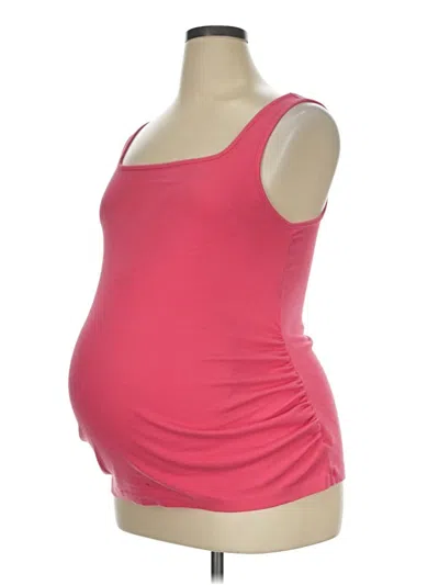 Pre-owned Old Navy - Maternity Tank Top Pink Strapless Neckline Tops