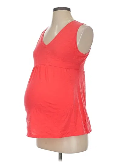 Pre-owned Old Navy - Maternity Tank Top Red Plunge Neckline Tops