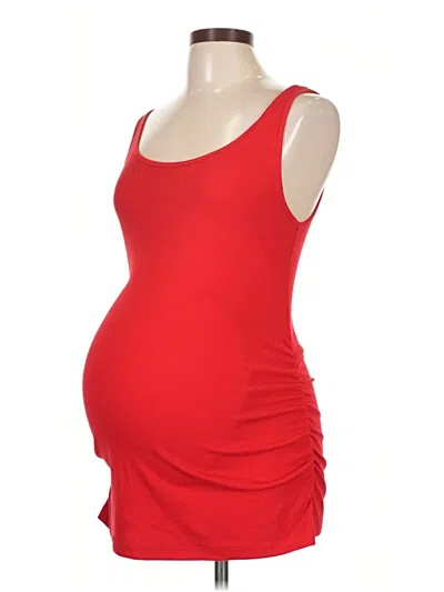 Pre-owned Old Navy - Maternity Tank Top Red Strapless Neckline Tops