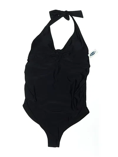 Pre-owned Old Navy One Piece Swimsuit In Black