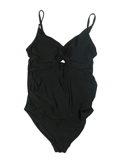 Pre-owned Old Navy One Piece Swimsuit In Black