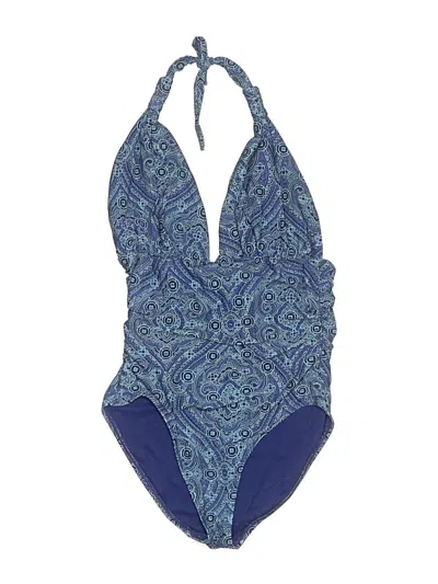 Pre-owned Old Navy One Piece Swimsuit In Blue