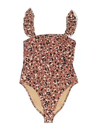 Pre-owned Old Navy One Piece Swimsuit In Brown