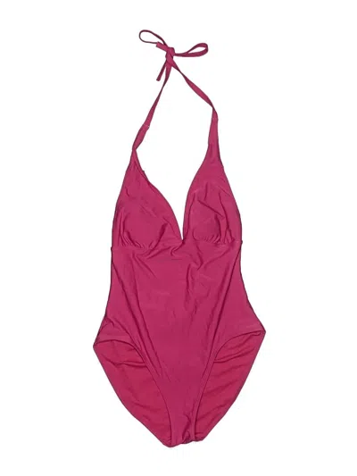 Pre-owned Old Navy One Piece Swimsuit In Burgundy