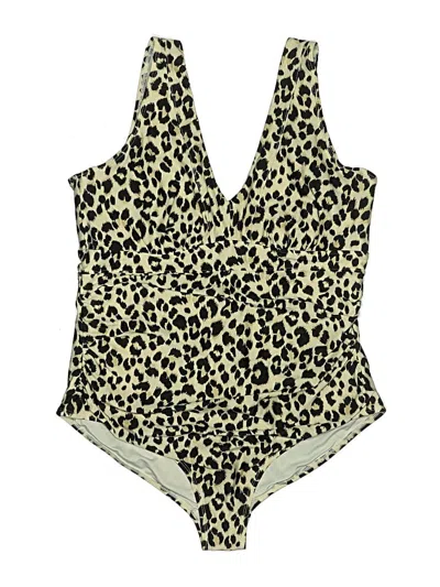 Pre-owned Old Navy One Piece Swimsuit In Gold