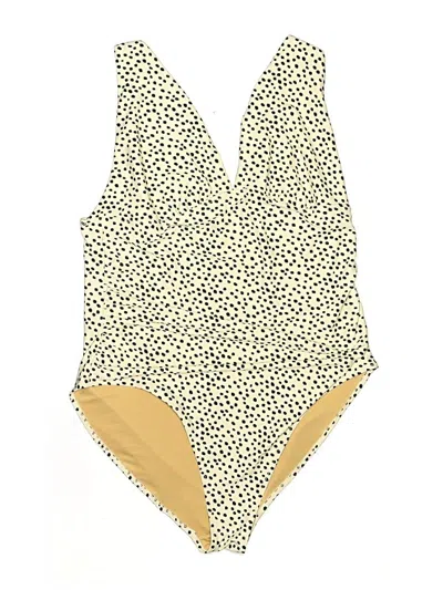 Pre-owned Old Navy One Piece Swimsuit In Gold