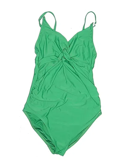 Pre-owned Old Navy One Piece Swimsuit In Green