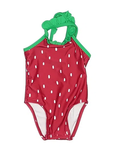 Pre-owned Old Navy Babies' One Piece Swimsuit In Red