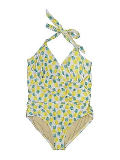 Pre-owned Old Navy One Piece Swimsuit In Yellow