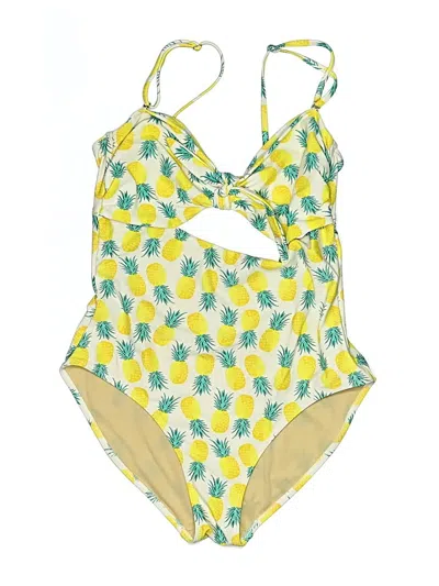 Pre-owned Old Navy One Piece Swimsuit In Yellow