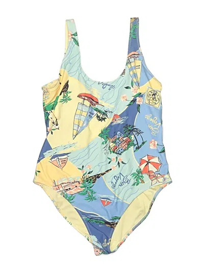 Pre-owned Old Navy One Piece Swimsuit In Yellow