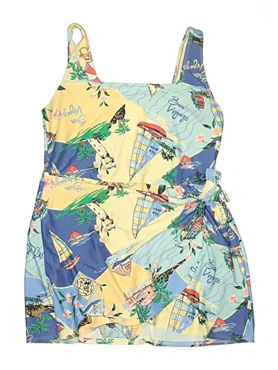 Pre-owned Old Navy One Piece Swimsuit In Yellow