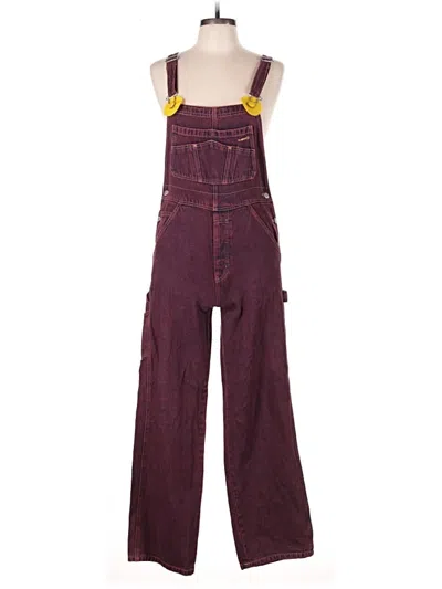 Pre-owned Old Navy Overalls In Burgundy