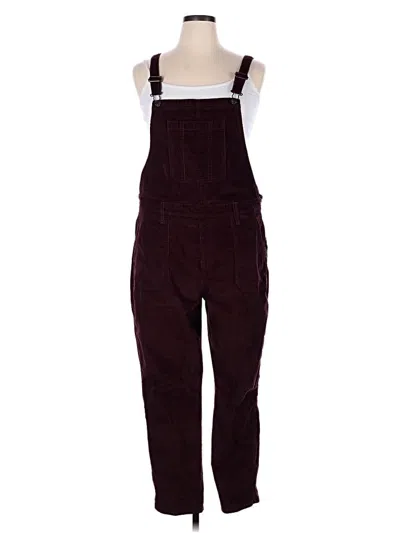 Pre-owned Old Navy Overalls In Burgundy