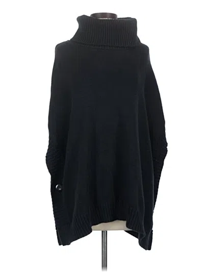 Pre-owned Old Navy Poncho In Black