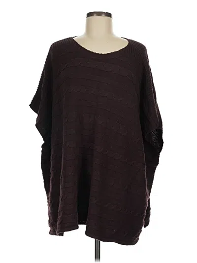 Pre-owned Old Navy Poncho In Brown