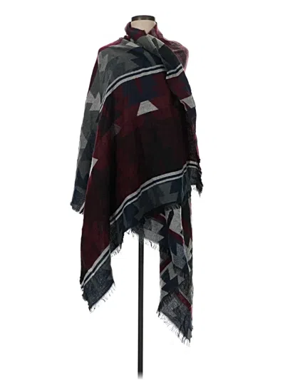 Pre-owned Old Navy Poncho In Burgundy