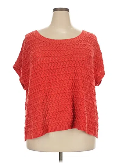 Pre-owned Old Navy Poncho In Red