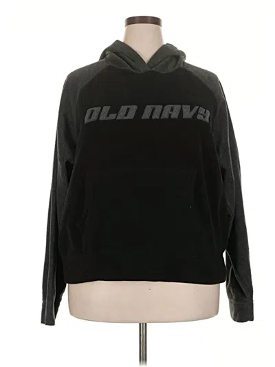Pre-owned Old Navy Pullover Hoodie In Black